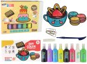 LEAN Toys Naklejki Na Okno Meble Słodkości DIY 8 Kolorów Brokat