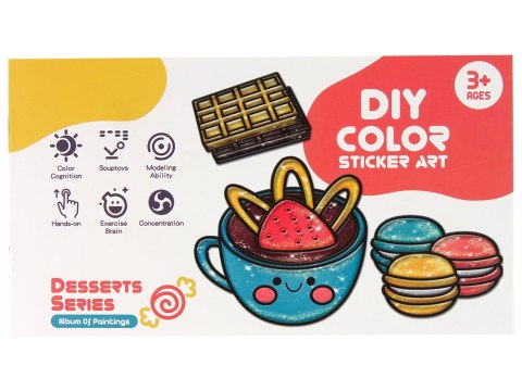 LEAN Toys Naklejki Na Okno Meble Słodkości DIY 8 Kolorów Brokat LEAN Toys Naklejki Na Okno Meble Słodkości DIY 8 Kolorów Brokat