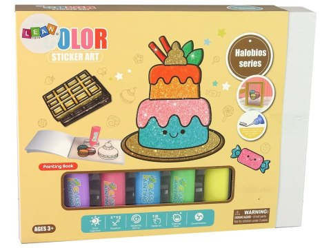 LEAN Toys Naklejki Na Okno Meble Słodkości DIY 8 Kolorów Brokat LEAN Toys Naklejki Na Okno Meble Słodkości DIY 8 Kolorów Brokat