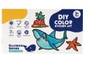LEAN Toys Naklejki Na Okno Meble Zwierzęta Morskie Żółw DIY 8 Kolorów Brokat