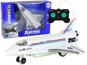 LEAN Toys Odrzutowiec Zdalnie Sterowany Pilot Biały