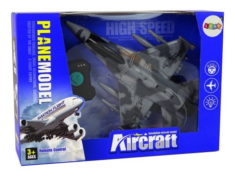 LEAN Toys Odrzutowiec Zdalnie Sterowany Pilot Szary LEAN Toys Odrzutowiec Zdalnie Sterowany Pilot Szary