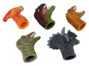 LEAN Toys Pacynki na Palce Dinozaury Kolorowe 5 Sztuk