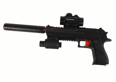 LEAN Toys Pistolet Elektryczny na Kulki Wodne Zestaw Czarny 20 metrów LEAN Toys Pistolet Elektryczny na Kulki Wodne Zestaw Czarny 20 metrów