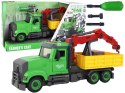 LEAN Toys Pojazd Wywrotka Dźwig do Skręcania Rozkręcania DIY