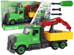 LEAN Toys Pojazd Wywrotka Dźwig do Skręcania Rozkręcania DIY