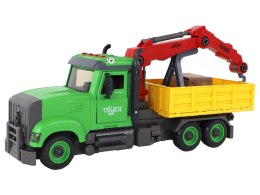 LEAN Toys Pojazd Wywrotka Dźwig do Skręcania Rozkręcania DIY