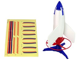 LEAN Toys Rakieta Wyrzutnia Latająca Ładowarka Biała 21 cm