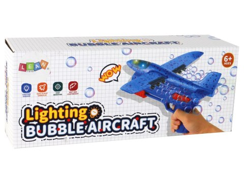 LEAN Toys Samolot Bańki Mydlane Wyrzutnia Pistolet Czerwony LEAN Toys Samolot Bańki Mydlane Wyrzutnia Pistolet Czerwony