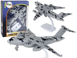 LEAN Toys Samolot Szary Wojskowy Moro UNITED Figurka HW-605
