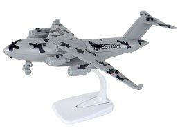 LEAN Toys Samolot Szary Wojskowy Moro UNITED Figurka HW-605