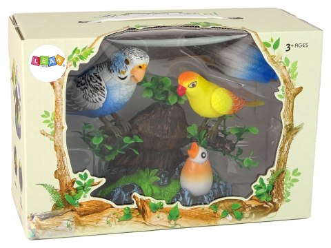 LEAN Toys Śpiewające Ruchome Papużki Drzewko Kolorowe LEAN Toys Śpiewające Ruchome Papużki Drzewko Kolorowe