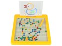 LEAN Toys Tablica Magnetyczna 100 Koralików Żółta