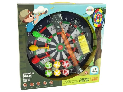 LEAN Toys Tarcza Gra W Rzutki Na Rzepy Dart 36 cm LEAN Toys Tarcza Gra W Rzutki Na Rzepy Dart 36 cm