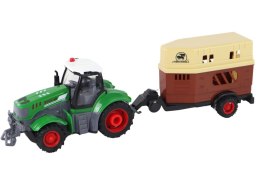 LEAN Toys Traktor RC Ciągnik Zdalnie Sterowany Maszyna Rolnicza Przyczepa Pilot 1:24