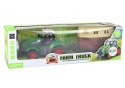 LEAN Toys Traktor RC Ciągnik Zdalnie Sterowany Maszyna Rolnicza Przyczepa Pilot 1:24