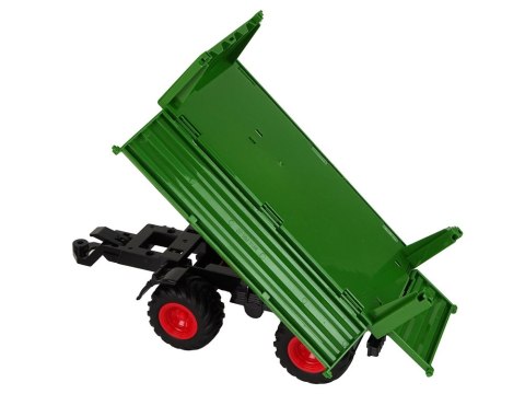 LEAN Toys Traktor Zdalnie Sterowany z Przyczepą 1:24 Czerwony Zielony LEAN Toys Traktor Zdalnie Sterowany z Przyczepą 1:24 Czerwony Zielony
