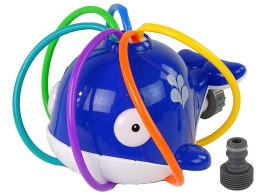 LEAN Toys Wieloryb Fontanna Wodna Niebieska Ogród