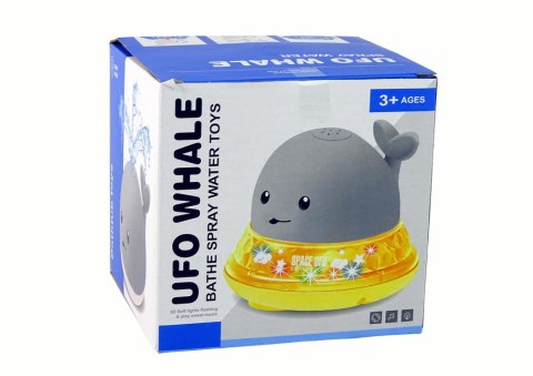 LEAN Toys Wieloryb Tryskający Wodą z Podstawką Zabawka do Kąpieli Szara LEAN Toys Wieloryb Tryskający Wodą z Podstawką Zabawka do Kąpieli Szara