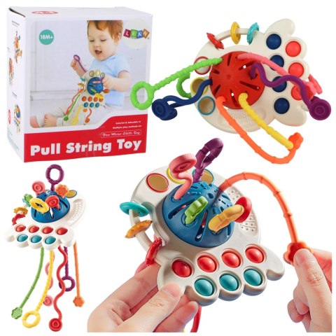 LEAN Toys Zabawka Sensoryczna Gryzak Dla Niemowląt Kolorowa Edukacyjna LEAN Toys Zabawka Sensoryczna Gryzak Dla Niemowląt Kolorowa Edukacyjna
