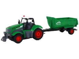LEAN Toys Zdalnie Sterowany Ciągnik Traktor R/C z Przyczepą 1:24 Światła Zielony