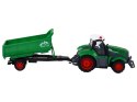 LEAN Toys Zdalnie Sterowany Ciągnik Traktor R/C z Przyczepą 1:24 Światła Zielony