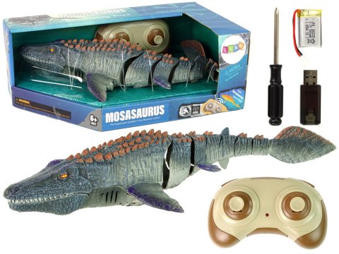 LEAN Toys Zdalnie Sterowany Mozazaur Morski Pływający RC LEAN Toys Zdalnie Sterowany Mozazaur Morski Pływający RC