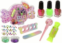 LEAN Toys Zestaw Do Makijażu Zdobienie Paznokci Cukierek