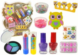 LEAN Toys Zestaw Do Makijażu Zdobienie Paznokci Sowa