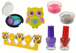 LEAN Toys Zestaw Do Makijażu Zdobienie Paznokci Sowa