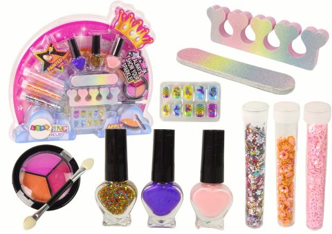 LEAN Toys Zestaw Do Makijażu Zdobienie Paznokci Tęcza LEAN Toys Zestaw Do Makijażu Zdobienie Paznokci Tęcza