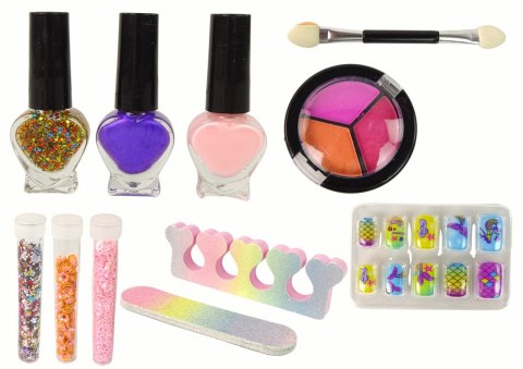 LEAN Toys Zestaw Do Makijażu Zdobienie Paznokci Tęcza LEAN Toys Zestaw Do Makijażu Zdobienie Paznokci Tęcza