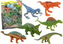 LEAN Toys Zestaw Figurki Dinozaury 6 sztuk Kolorowe
