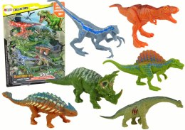 LEAN Toys Zestaw Figurki Dinozaury 6 sztuk Kolorowe