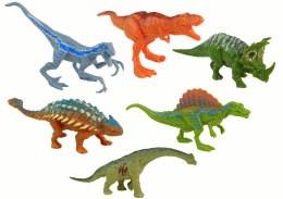 LEAN Toys Zestaw Figurki Dinozaury 6 sztuk Kolorowe