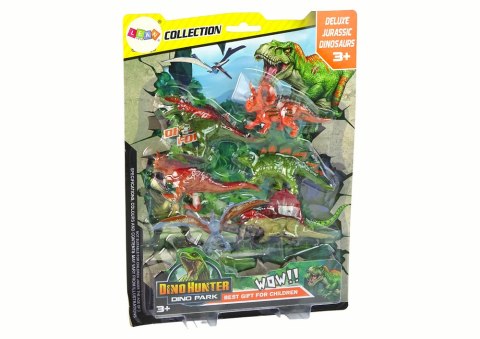 LEAN Toys Zestaw Figurki Dinozaury 6 sztuk Kolorowe LEAN Toys Zestaw Figurki Dinozaury 6 sztuk Kolorowe