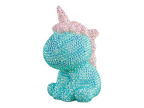 LEAN Toys Zestaw Jednorożec DIY Diamenty Kryształki Błękitny LEAN Toys Zestaw Jednorożec DIY Diamenty Kryształki Błękitny