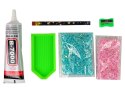 LEAN Toys Zestaw Jednorożec DIY Diamenty Kryształki Błękitny