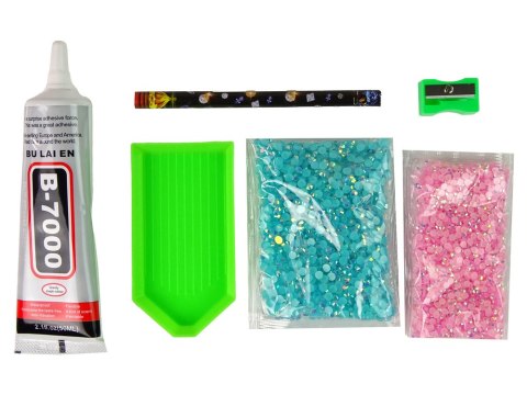 LEAN Toys Zestaw Jednorożec DIY Diamenty Kryształki Błękitny LEAN Toys Zestaw Jednorożec DIY Diamenty Kryształki Błękitny