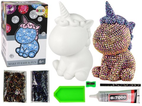 LEAN Toys Zestaw Jednorożec DIY Diamenty Kryształki Brązowy LEAN Toys Zestaw Jednorożec DIY Diamenty Kryształki Brązowy