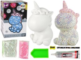 LEAN Toys Zestaw Jednorożec DIY Diamenty Kryształki Różowy