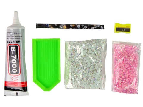 LEAN Toys Zestaw Jednorożec DIY Diamenty Kryształki Różowy LEAN Toys Zestaw Jednorożec DIY Diamenty Kryształki Różowy