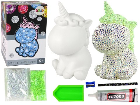 LEAN Toys Zestaw Jednorożec DIY Diamenty Kryształki Zielony LEAN Toys Zestaw Jednorożec DIY Diamenty Kryształki Zielony