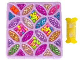 LEAN Toys Zestaw Koralików Do Włosów i Biżuterii Kolorowy