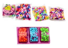LEAN Toys Zestaw Koralików W Słoiku Do Tworzenia Biżuterii 3w1