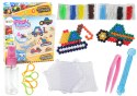 LEAN Toys Zestaw Koralików Wodnych DIY Magiczne Koraliki 8 Kolorów Pojazdy Budowlane