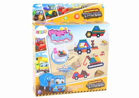 LEAN Toys Zestaw Koralików Wodnych DIY Magiczne Koraliki 8 Kolorów Pojazdy Budowlane LEAN Toys Zestaw Koralików Wodnych DIY Magiczne Koraliki 8 Kolorów Pojazdy Budowlane