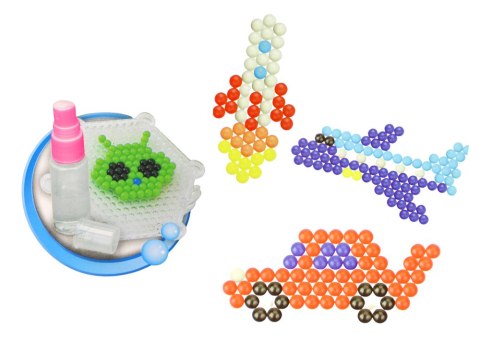 LEAN Toys Zestaw Koralików Wodnych DIY Magiczne Koraliki 8 Kolorów Środki Transportu LEAN Toys Zestaw Koralików Wodnych DIY Magiczne Koraliki 8 Kolorów Środki Transportu