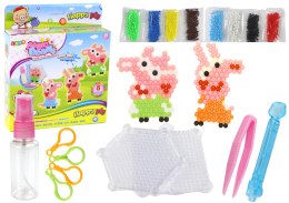 LEAN Toys Zestaw Koralików Wodnych DIY Magiczne Koraliki 8 Kolorów Świnki