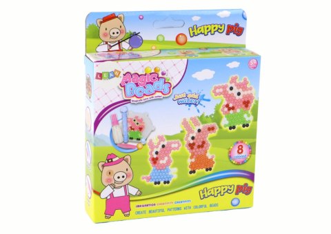 LEAN Toys Zestaw Koralików Wodnych DIY Magiczne Koraliki 8 Kolorów Świnki LEAN Toys Zestaw Koralików Wodnych DIY Magiczne Koraliki 8 Kolorów Świnki